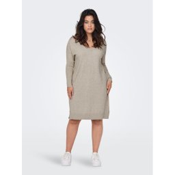 ONLY Carmakoma Kötött ruha Ibi 15263791 Bézs Regular Fit