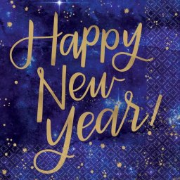 Happy New Year szalvéta 16 db-os 25x25 cm
