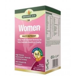 Natures Aid Woman Multi-Nutrient Multivitamin Nőknek kapszula - 60db