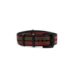 WB Original ultra prémium Nato óraszíj fekete/piros/zöld 22mm