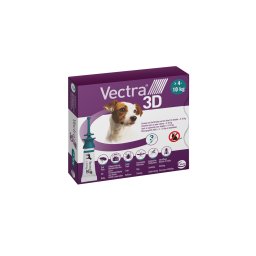 Vectra 3D S Spot-On - rácsepegtető oldat >4 - 10 kg-os kutyáknak (3x1,6 ml)