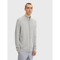 Tom Tailor Kardigán 1032285 Szürke Regular Fit