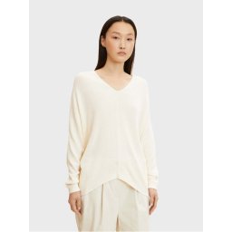 Tom Tailor Sweater 1032593 Bézs Relaxed Fit