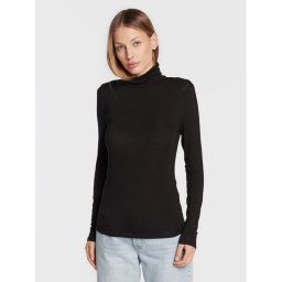 ICHI Blúz Philuca Ls 20113342 Fekete Slim Fit