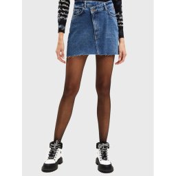 Desigual Farmer szoknya Sol 22WWFD02 Kék Regular Fit