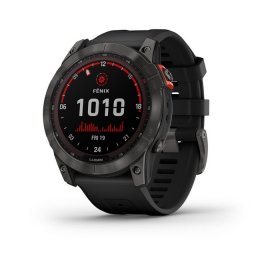 Garmin fenix 7X Solar fekete , fekete szilikon szíjjal