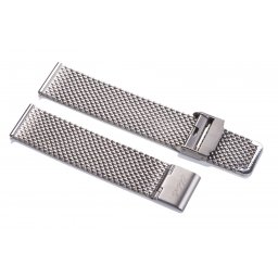 Edelwolle MESH/Milanese óraszíj, ezüst, 18mm