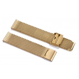 Edelwolle MESH/Milanese óraszíj, arany, 24mm
