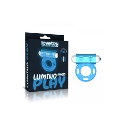 Lovetoy Lumino Play - kék péniszgyűrű