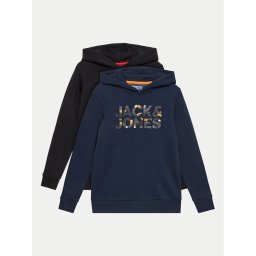 Jack&Jones Junior 2 db-os pulóver szett Ramp 12222554 Fekete Regular Fit