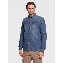 Petrol Industries Farmering M-3020-SIL410 Kék Regular Fit