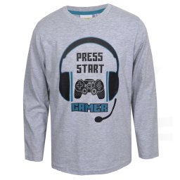 póló GAMER szürke