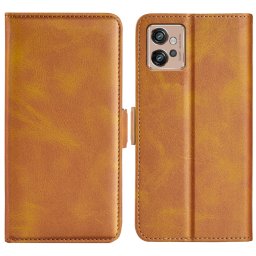 SIDE Wallet tok Motorola Moto G32 világosbarna