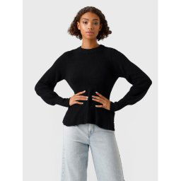Vero Moda Sweater Holly 10268921 Fekete Regular Fit