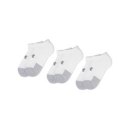 Under Armour 3 pár unisex bokazokni Heatgear No Show Sock 1346755-100 Fehér