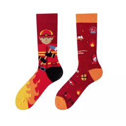 Fireman Sam felemás vidám zokni 40-44