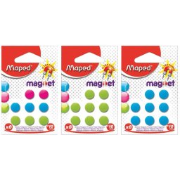 MAPED Mágnes, kerek, 10 mm, MAPED, vegyes színek