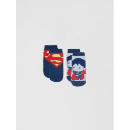 OVS 2 pár hosszú szárú gyerek zokni SUPERMAN 1627427 Sötétkék