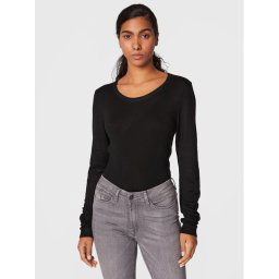ICHI Sweater Mafa 20102553 Fekete Slim Fit
