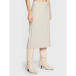 Fabiana Filippi Midi szoknya GND222W401 Bézs Regular Fit