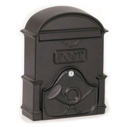 Liverpool utcai aluminium postaláda (fekete)