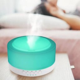 Aromaterápiás párologtató/diffúzor távirányítós bluetooth hangszóróval - 1000 ml