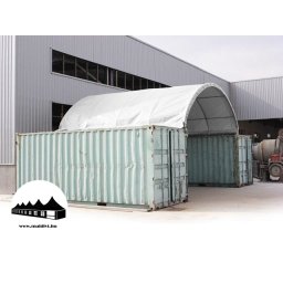 Konténer fedés 6x6m - 720g/m2 PVC / Tűzálló / Fehér