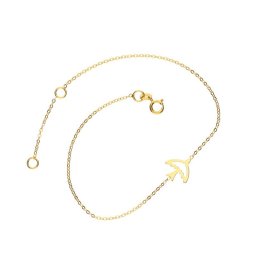 14K arany karkötő, fecske dísszel