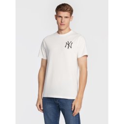 New Era Póló New York Yankees Logo Infill 60284710 Fehér Regular Fit