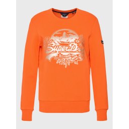 Superdry Pulóver Vintage W2011336A Narancssárga Regular Fit