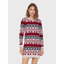 ONLY Kötött ruha Xmas 15272342 Színes Regular Fit