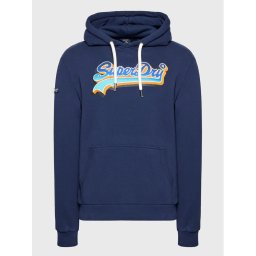 Superdry Pulóver Vintage Seasonal M2011809A Sötétkék Regular Fit