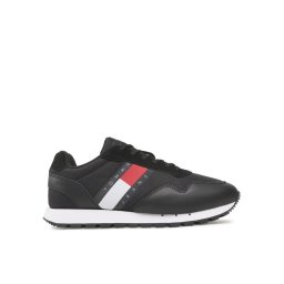 Tommy Jeans Sportcipő Retro Leather Runner EM0EM01081 Fekete