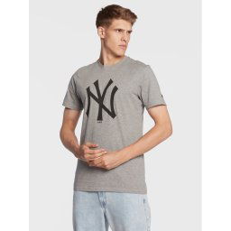 New Era Póló New York Yankees MLB Team Logo 11863696 Szürke Regular Fit