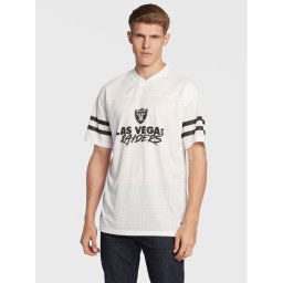 New Era Póló Las Vegas Raiders NFL Script 60284671 Fehér Relaxed Fit