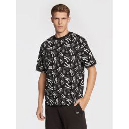 New Era Póló New York Yankees Logo Print 60284619 Fekete Relaxed Fit