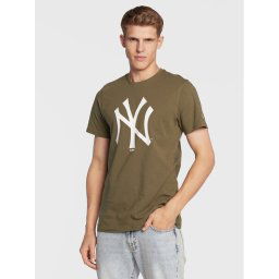 New Era Póló New York Yankees Team Logo 11863694 Zöld Regular Fit