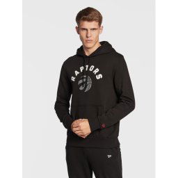 New Era Pulóver Toronto Raptors Team Logo 11546161 Fekete Regular Fit