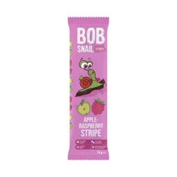 Bob Snail gyümölcsszelet almával és málnával 14g