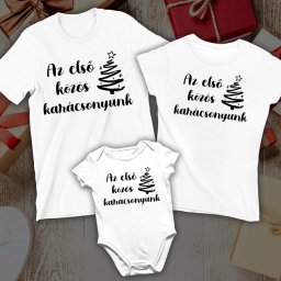 Az első közös karácsonyunk karácsonyi családi ruha szett