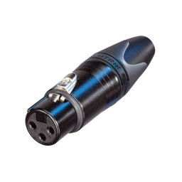 NEUTRIK XLR alj lengő 3 p fekete