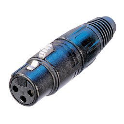 NEUTRIK XLR alj lengő 3 p fekete