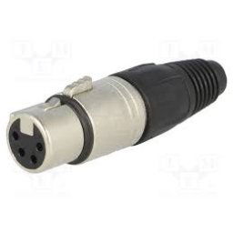 NEUTRIK XLR alj lengő 4 p