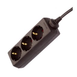 GAO Asztali elosztó 3-as, 1.4m, 3x1.0, barna 250V, 10A, 1.4m, H05VV-F 3x1.0mm² , IP20