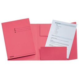 ESSELTE Pólyás dosszié, prespán, A4, ESSELTE, rózsaszín