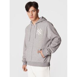 New Era Pulóver New York Yankees MLB League Essential 60284774 Szürke Regular Fit