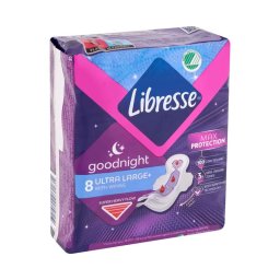 Libresse Goodnight Ultra Large+ éjszakai szárnyas egészségügyi betét 8x