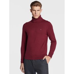 Tommy Hilfiger Garbó Pima MW0MW28048 Bordó Regular Fit