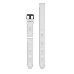Garmin Óraszíj 26 mm fehér szilikon, fekete csat (QuickFit) Fenix 6X, 3részes