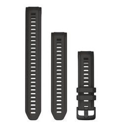 Garmin Óraszíj 20 mm grafit szilikon extra hosszú kiegészítő szíjjal (Instinct 2S)